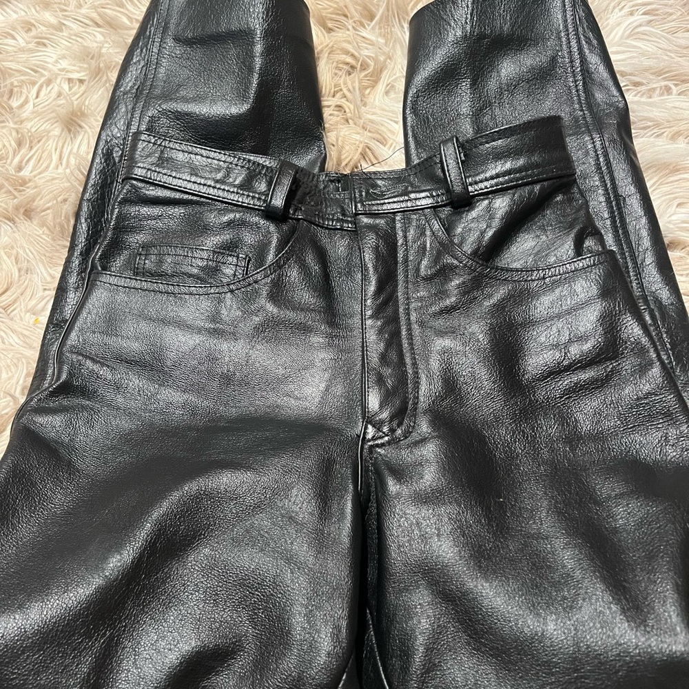 Yoki Black Leather Trousers